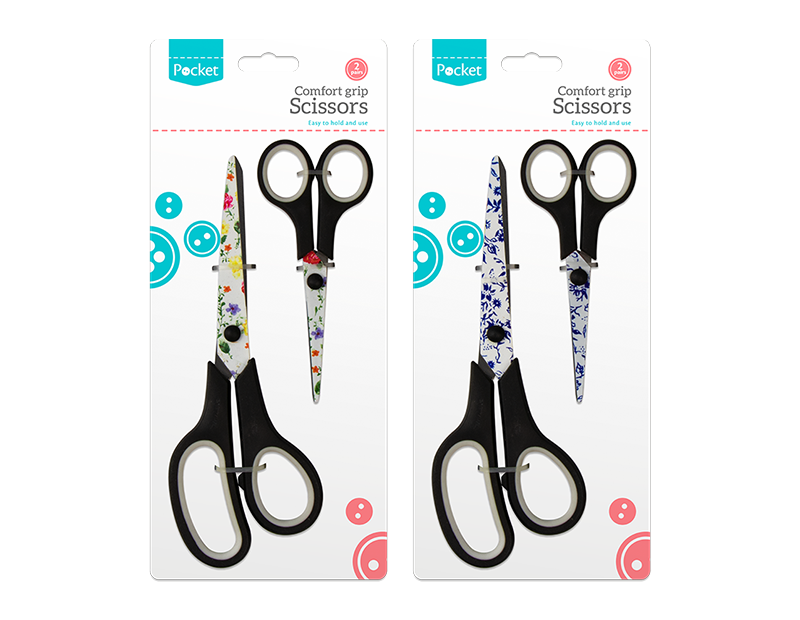 Floral Scissors 2pk