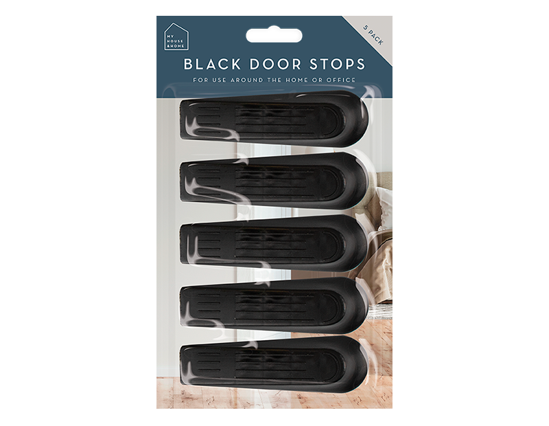 Black Door Stops 5pk