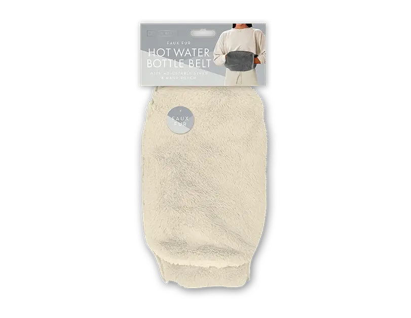 Faux Fur Hot Water Bottle Belt