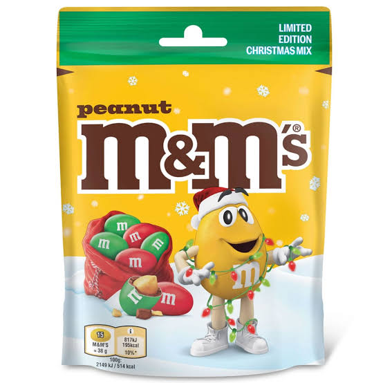 M&M's Peanut Xmas Pouch 112g