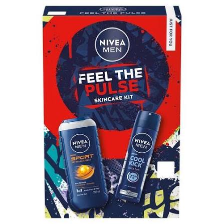 Nivea Men Feel The Pulse Gift Set 2pk