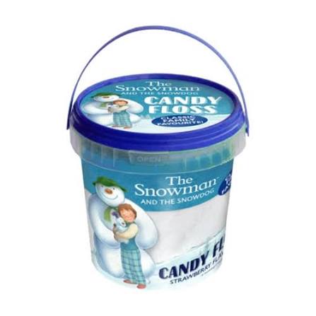 Snowman Candy Floss Tub 50g