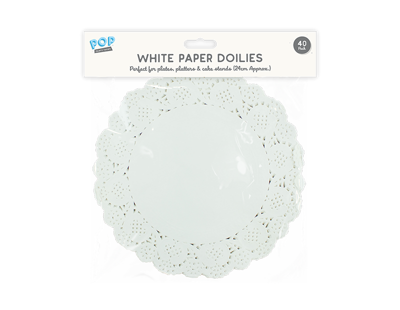 White Paper Doilies 40 Pack