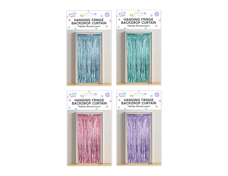 Pastel Fringe Backdrop Curtain