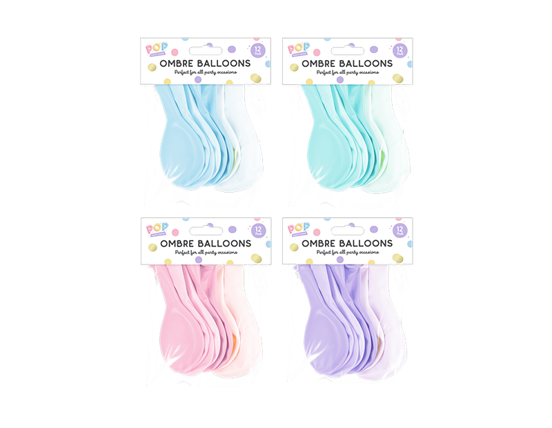 Pastel Ombre Balloons 12pk