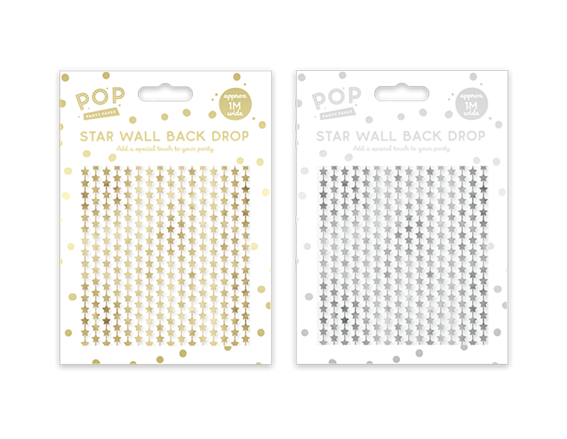 Metallic Star Wall Back Drop