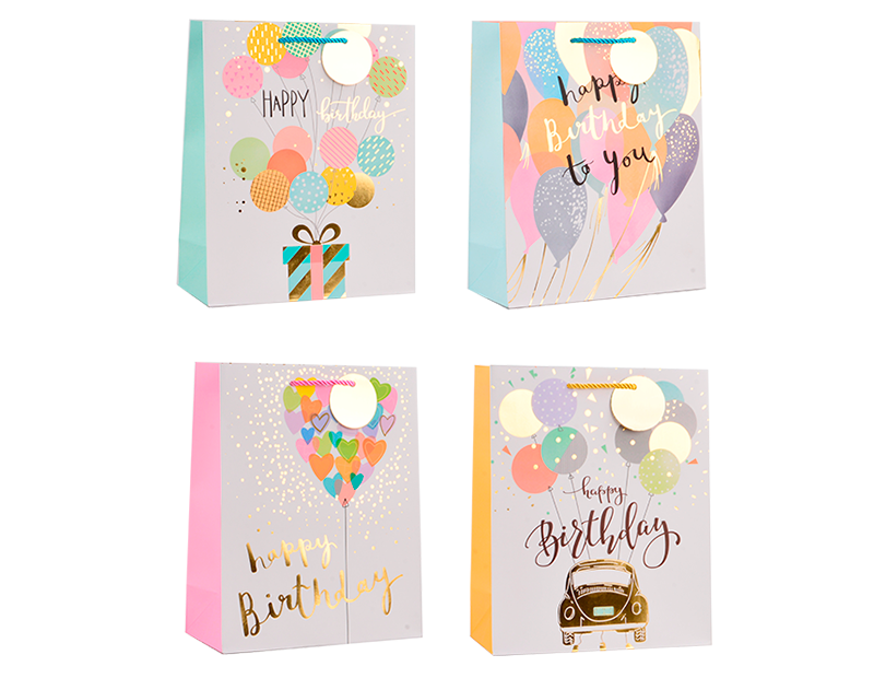 Unisex Birthday Medium Gift Bag 26x32x12