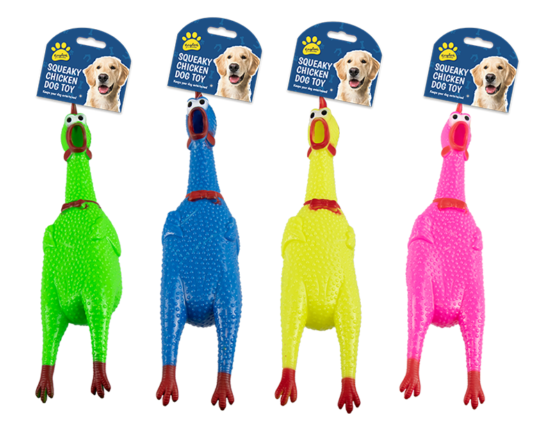 Kingdom Squeaky Chicken Dog Toy