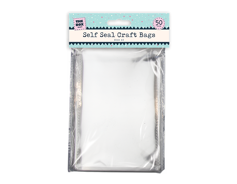 Self Seal Craft Bags Rectangle 50pk