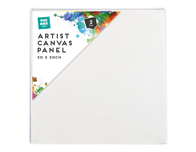 Artist Canvas Panel 20cm x 20cm 2pk