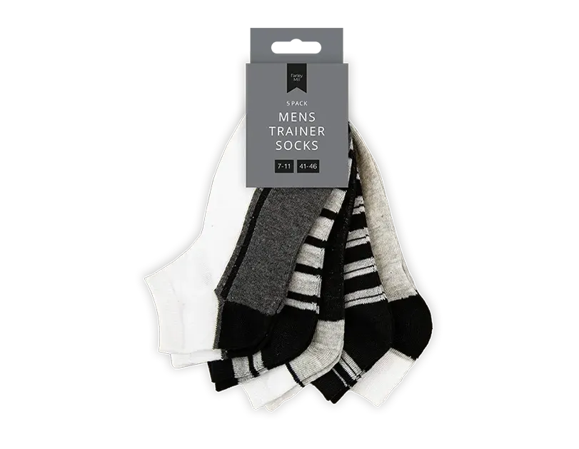 Men's Stripe Trainer Socks 5pk