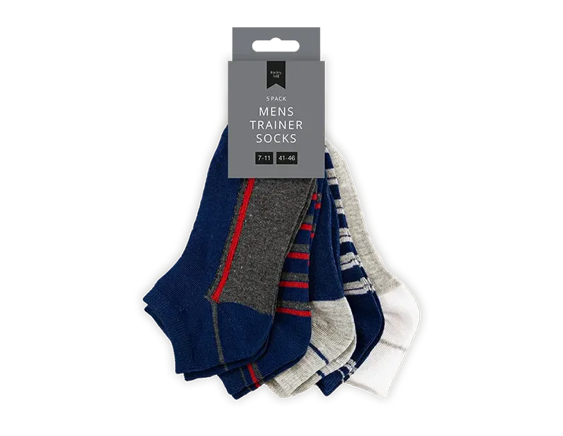 Men's Stripe Trainer Socks 5pk