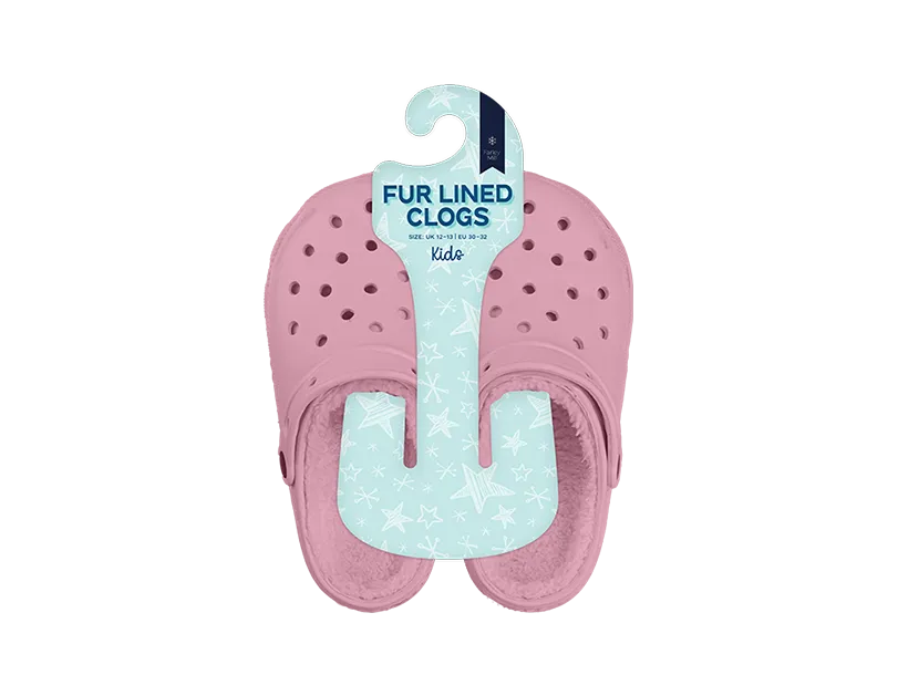 Kids Fur Lined Clogs