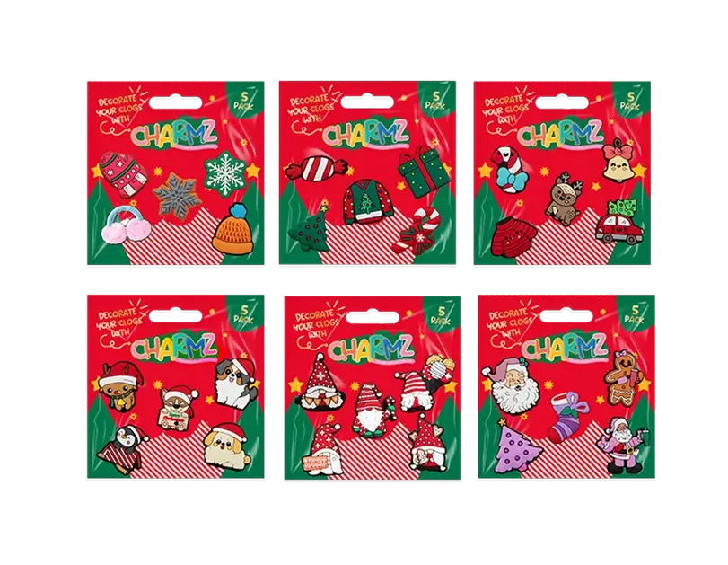 Christmas Clog Charmz 5pk