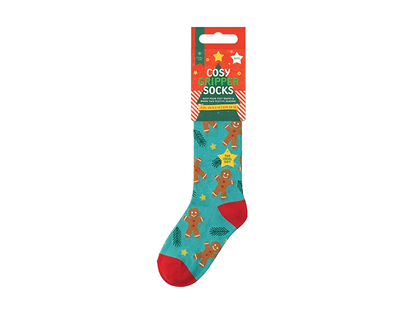 Boys Novelty Cosy Socks with Grippers