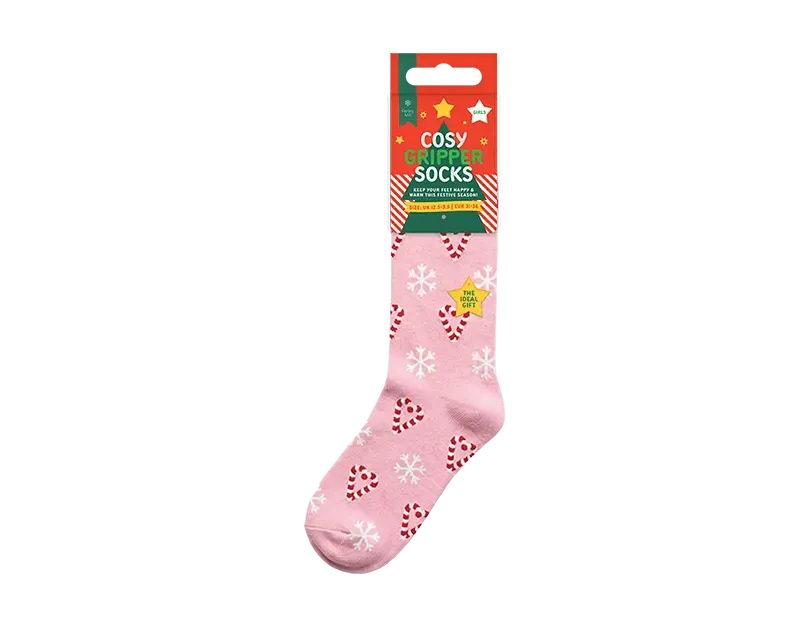 Girls Novelty Cosy Socks with Grippers