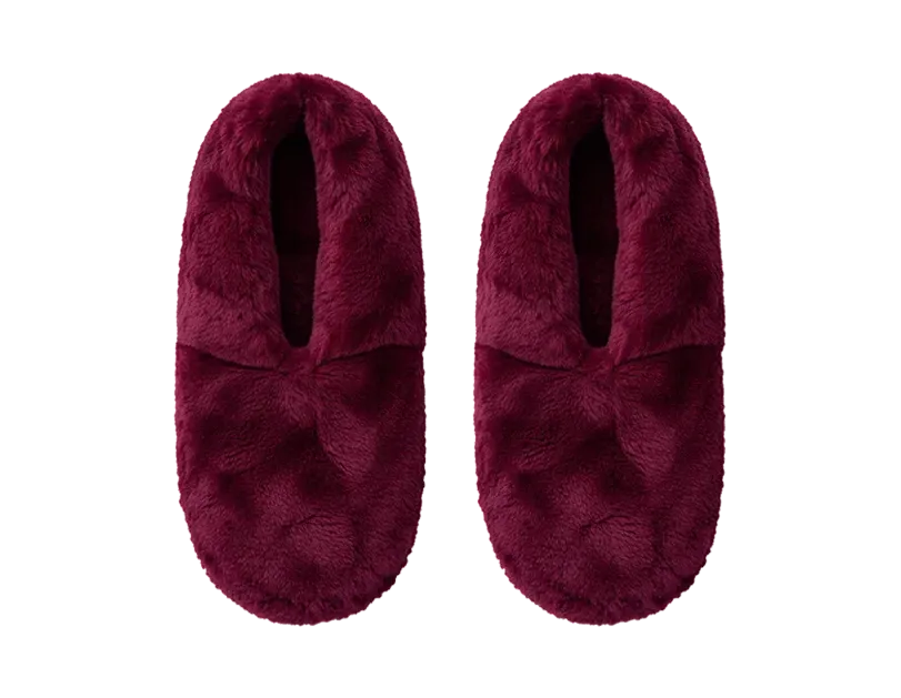 Ladies Fur Memory Foam Slipper Socks