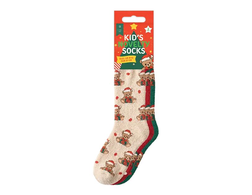 Kids Super Soft Novelty Socks 3pk