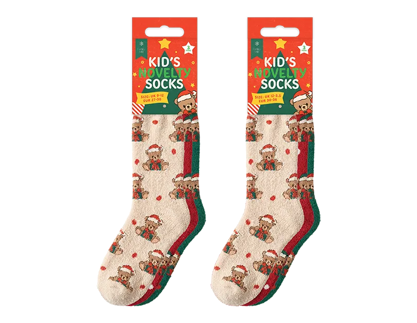Kids Super Soft Novelty Socks 3pk