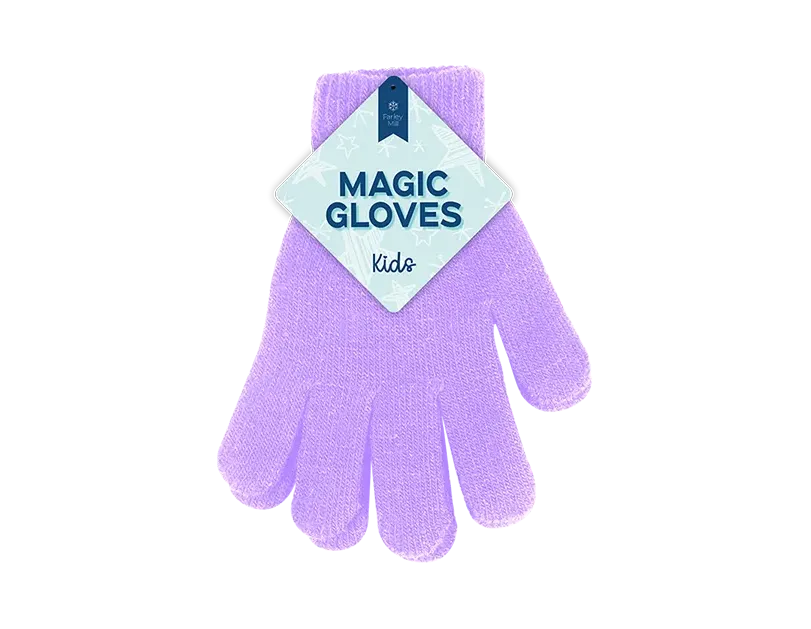Kids Plain Magic Gloves