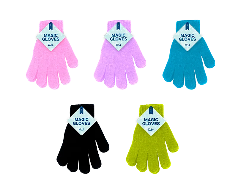 Kids Plain Magic Gloves