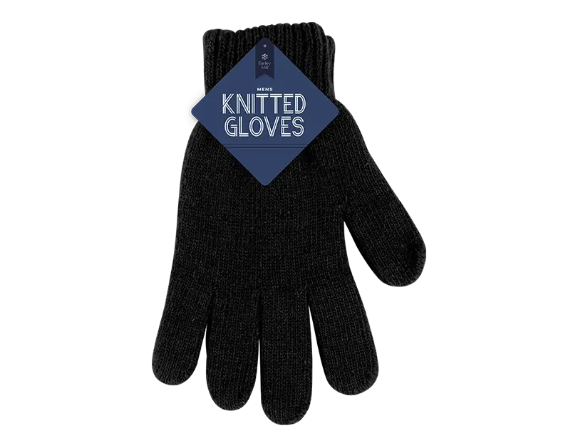 Men's Knitted Wool Gloves