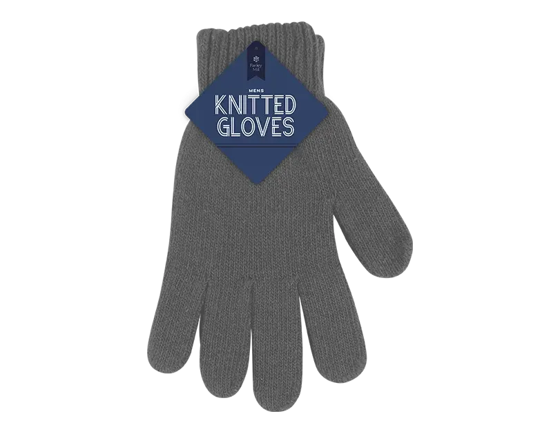 Men's Knitted Wool Gloves