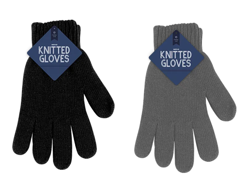 Men's Knitted Wool Gloves