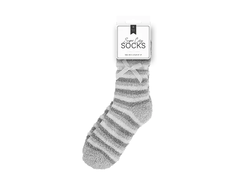 Ladies Cozy Stripe Socks