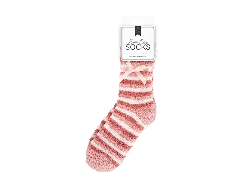 Ladies Cozy Stripe Socks