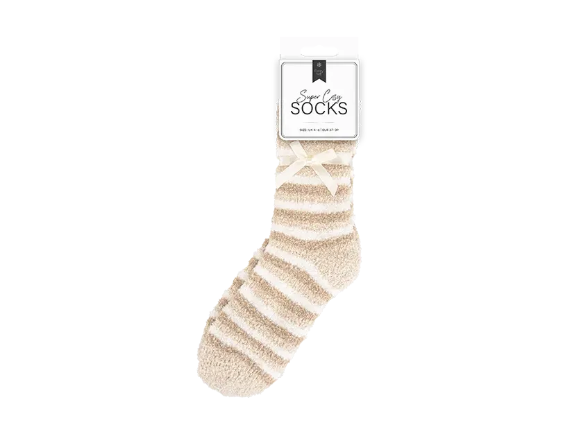 Ladies Cozy Stripe Socks