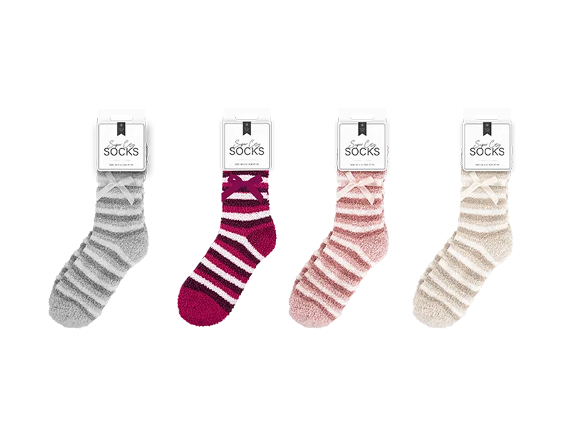 Ladies Cozy Stripe Socks