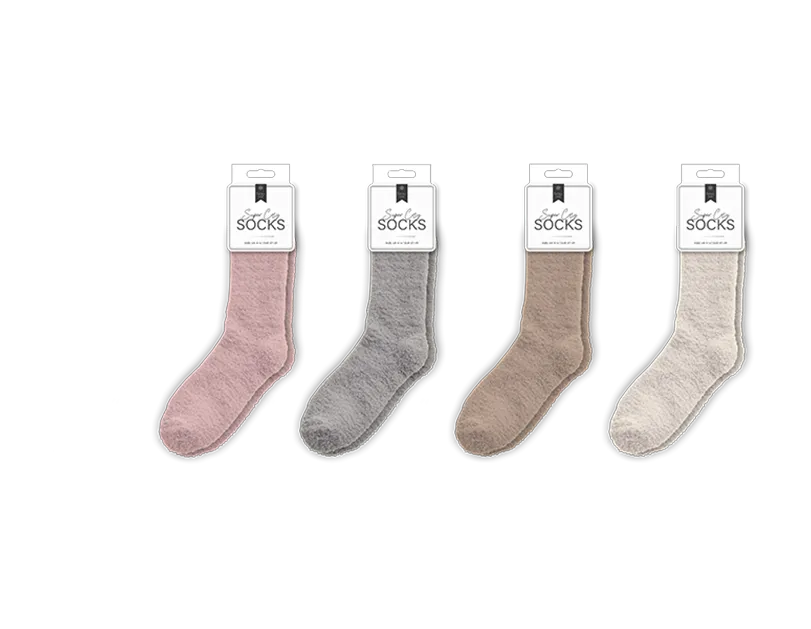 Ladies Cosy Plain Socks