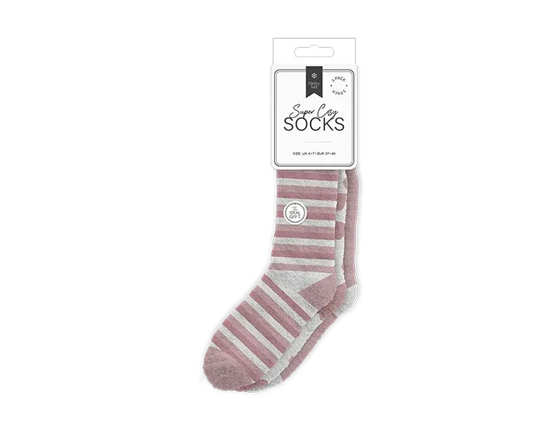 Ladies Cosy Socks 3pk
