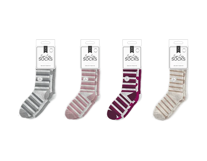 Ladies Cosy Socks 3pk