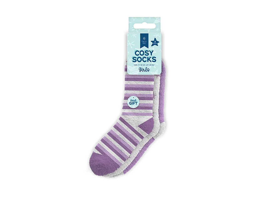 Girls Cosy Socks 3pk