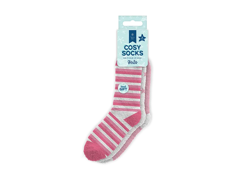 Girls Cosy Socks 3pk
