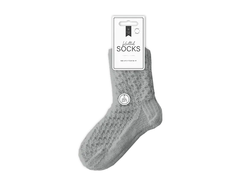 Textured Supersoft Knitted Socks 2pk