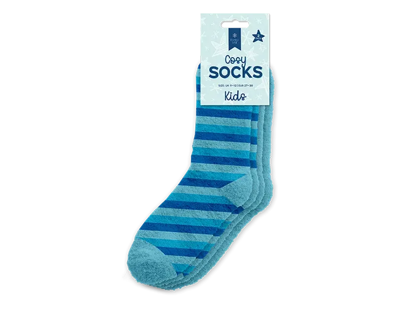 Kids Cosy Socks 2pk