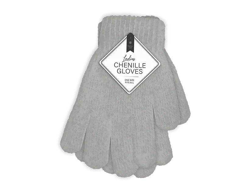 Ladies Chenille Gloves