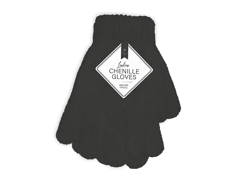 Ladies Chenille Gloves