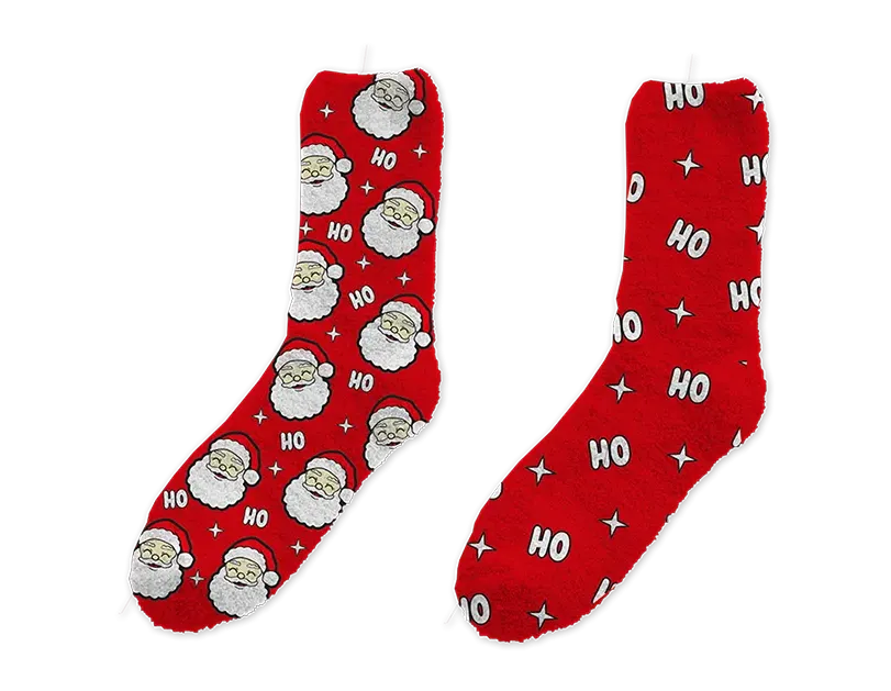 Men's Novelty Christmas Cosy Socks 2pk