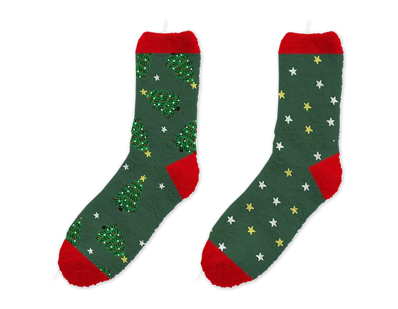 Men's Novelty Christmas Cosy Socks 2pk