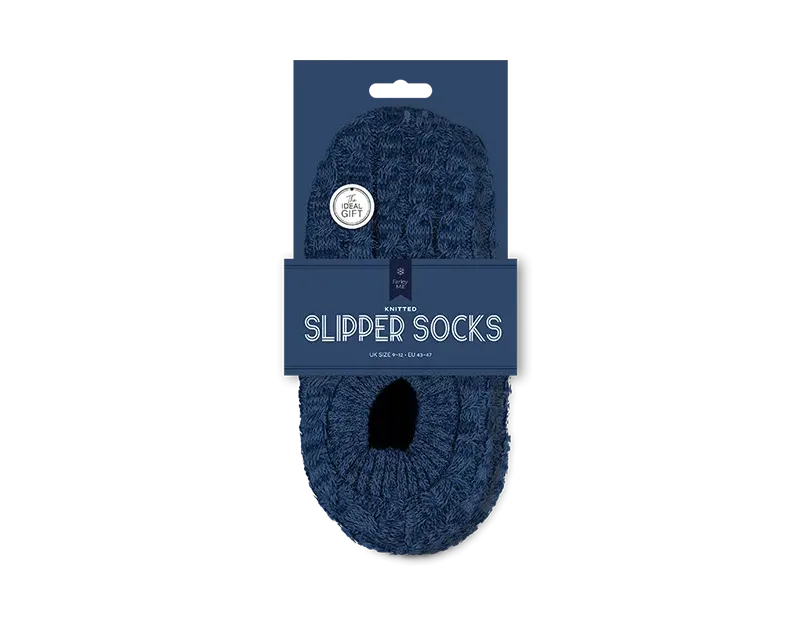 Men's Marl Knitted Slipper Socks