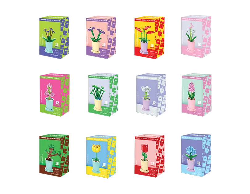 Flower Pot Building Blocks Series 2