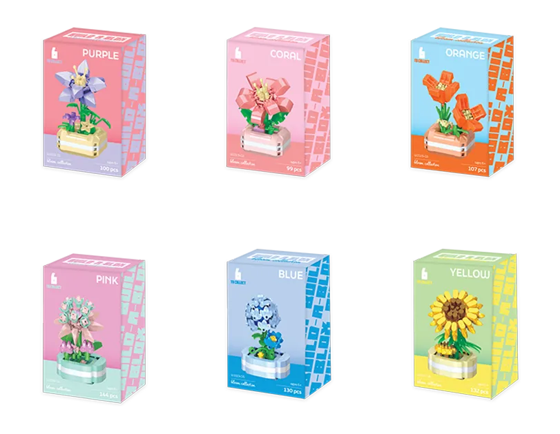 Flower Pot Building Blocks
