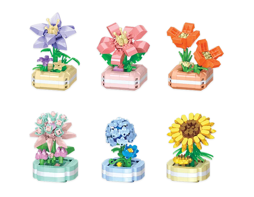 Flower Pot Building Blocks