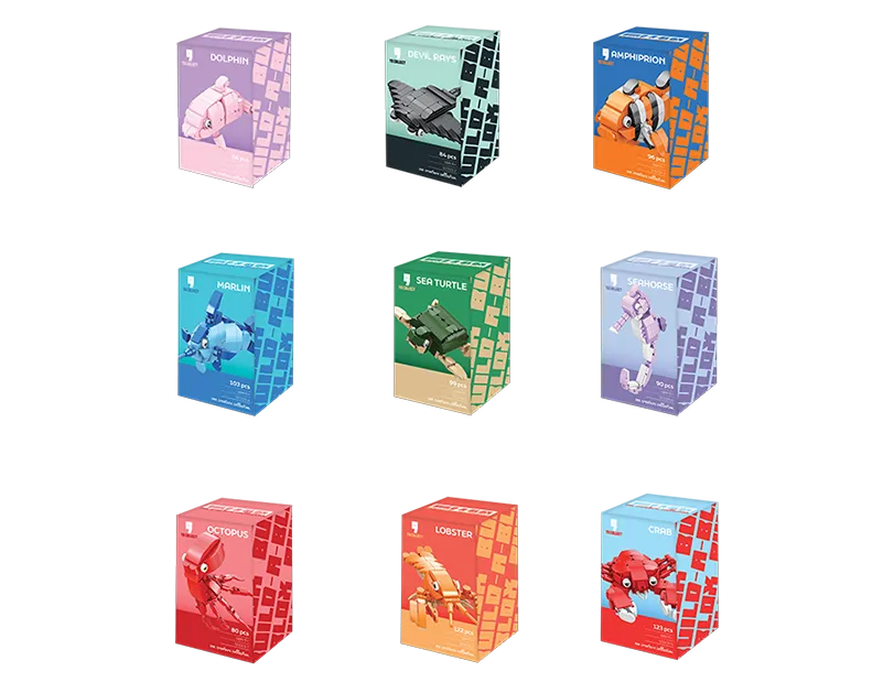 Sea Animals Building Blocks