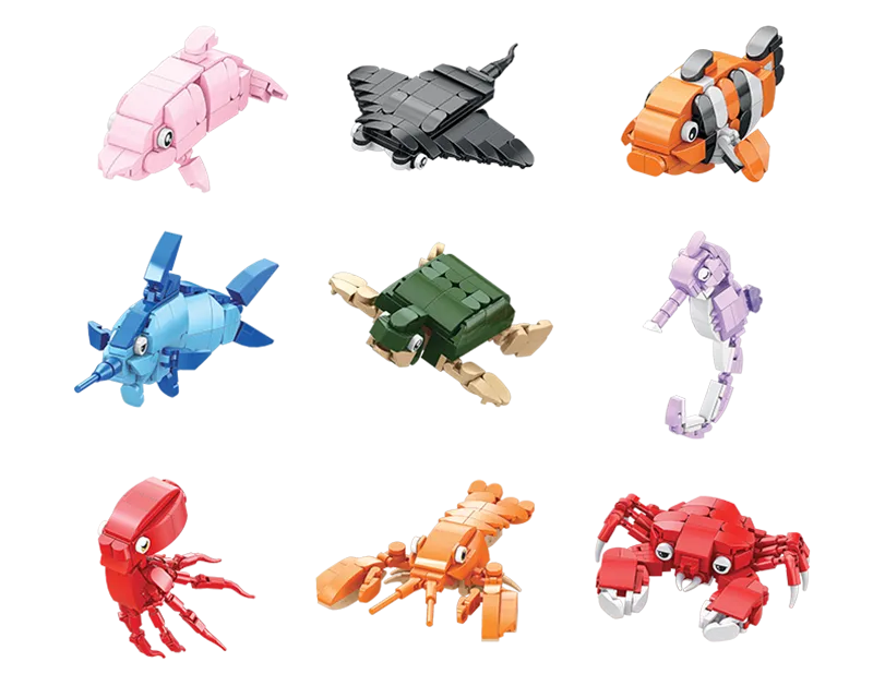 Sea Animals Building Blocks