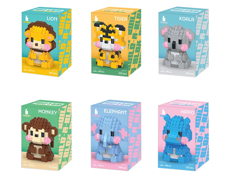 Safari Animal Building Blocks